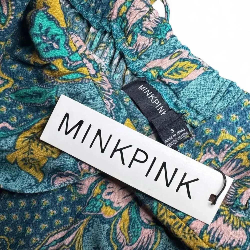 NWT MINKPINK Women’s Floral Print Alice Midi Dress — SMALL - Picture 2 of 7